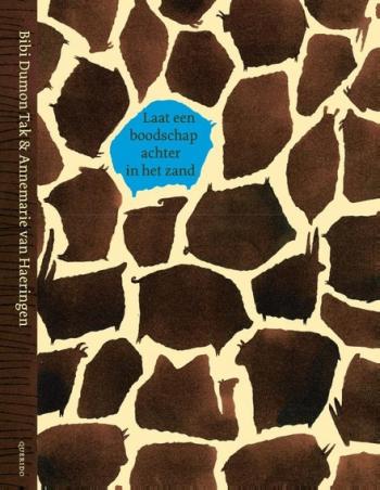 Cover van Laat een boodschap achter in het zand