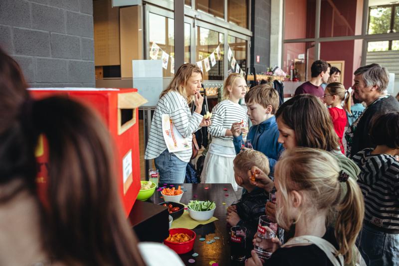 receptie op het leesjury-feest