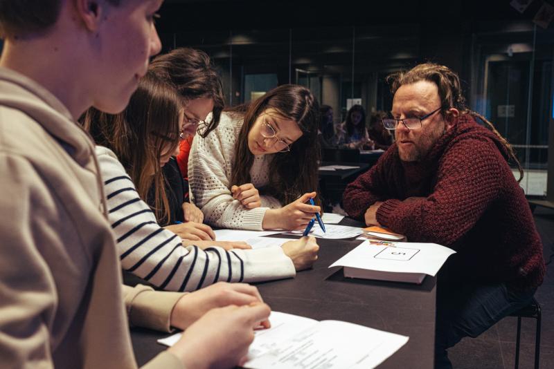 de quiz op het slotfeest