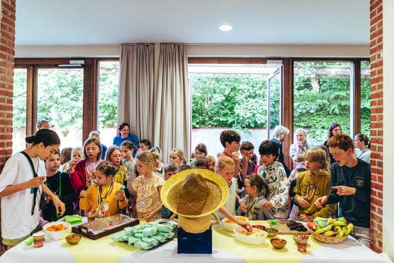 sfeerbeeld van het slotfeest in Schilde