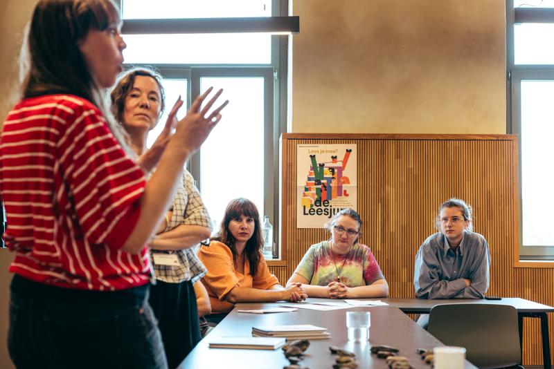 workshop van  Kristien In-'t-Ven en illustrator Martha Verschaffel