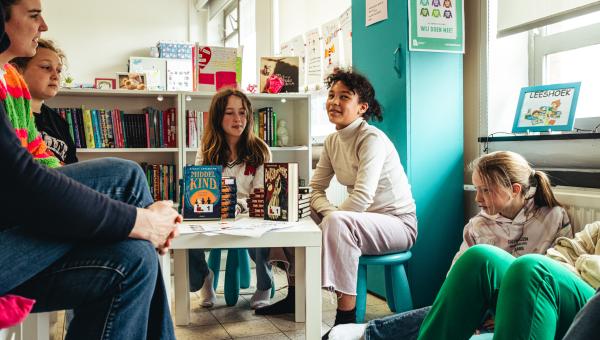 de Leesjury op school in Maldegem